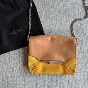 Rag & Bone Yellow Suede Crossbody Bag or Clutch